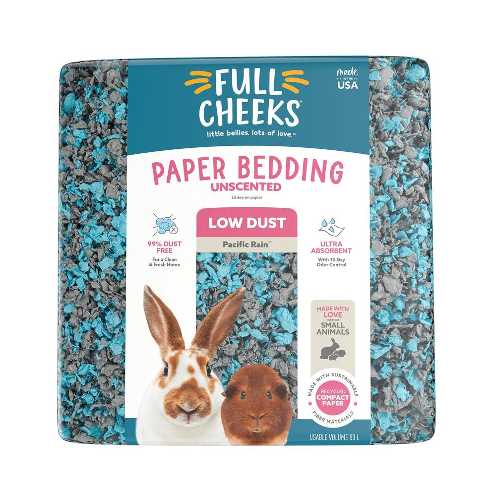 Full Cheeks™ Odor Control Small Pet Paper Bedding - Pacific Rain (Size: 50 L)