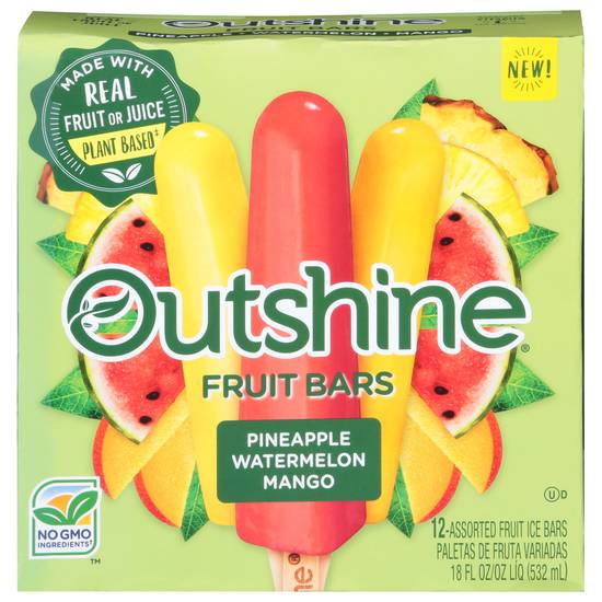 Outshine Fruit Bars (pineapple watermelon mango)