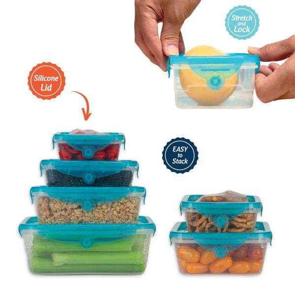 Stretch & Fresh Silicone Food Storage Containers