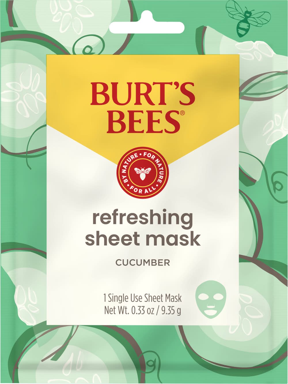 Burt's Bees Refreshing Cucumber Sheet Mask (0.33 oz)