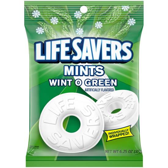 Life Savers Wint-O-Green Breath Mints Hard Candy, 6.25 oz