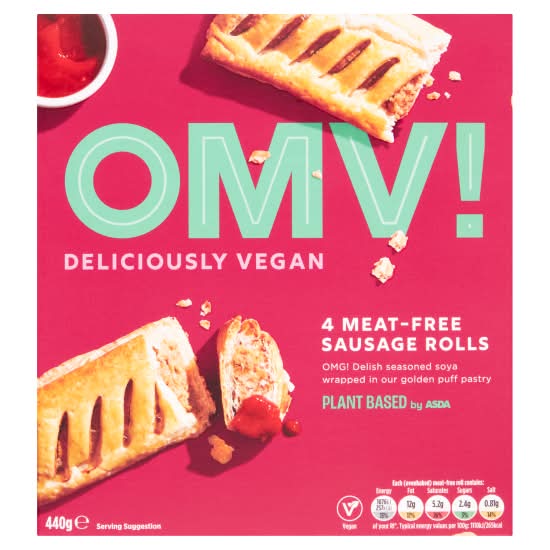 ASDA Meat Free Sausage Rolls (4 pack)