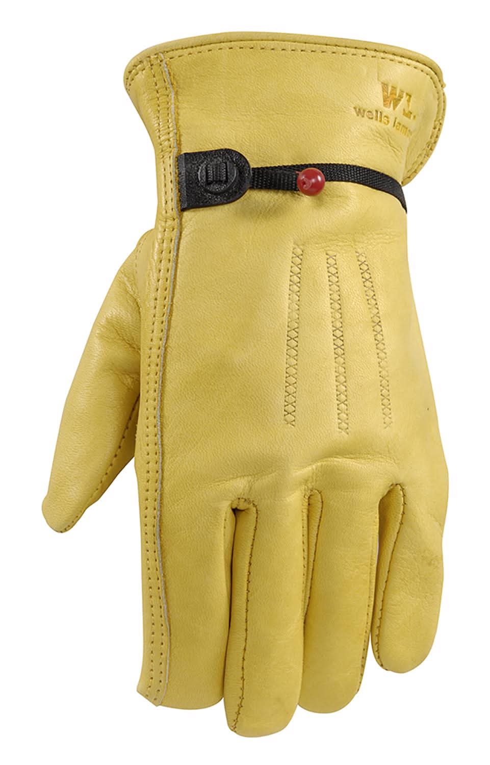 Wells Lamont L Cowhide Leather Driver Saddletan Gloves