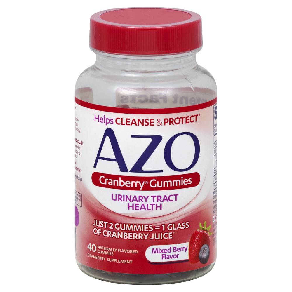 Azo Cranberry Mixed Berry Flavor Gummies (5.2 oz)