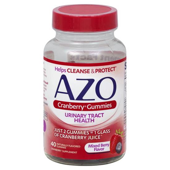Azo Cranberry Mixed Berry Flavor Gummies