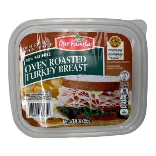Our Family Oven Roasted Turkey Breast (9 oz)