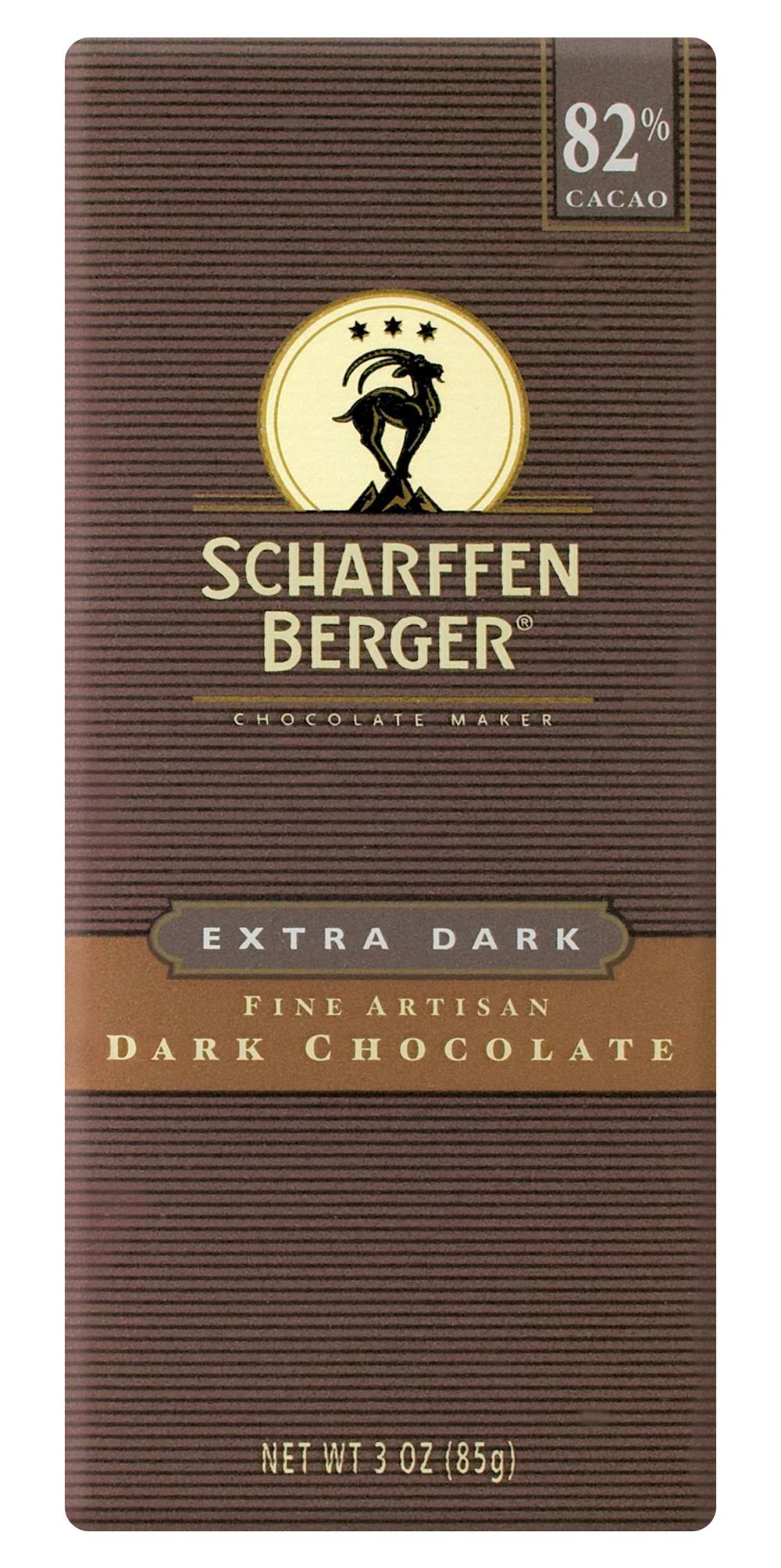 Scharffen Berger 82% Cacao Extra Dark Fine Artisan Chocolate (3 oz)
