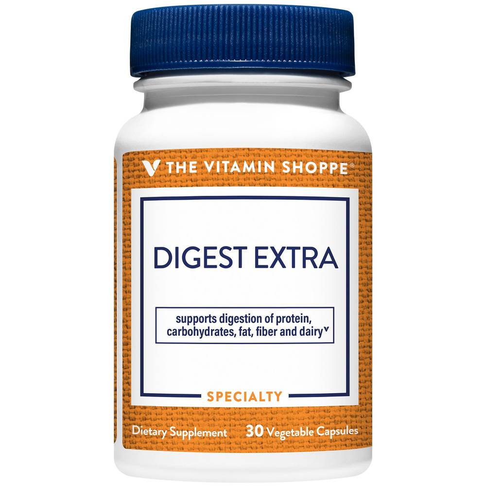 The Vitamin Shoppe Digest Extra Supports Digestion Vegetable Capsules