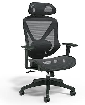 Staples® Dexley Ergonomic Mesh Swivel Task Chair, Black (UN56946)