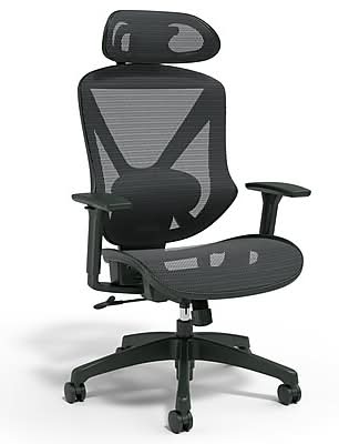 Staples® Dexley Ergonomic Mesh Swivel Task Chair, Black (UN56946)