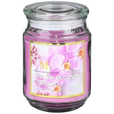 Modern Expressions Scented Candle Cherry Blossom & Orchid - 18.0 oz