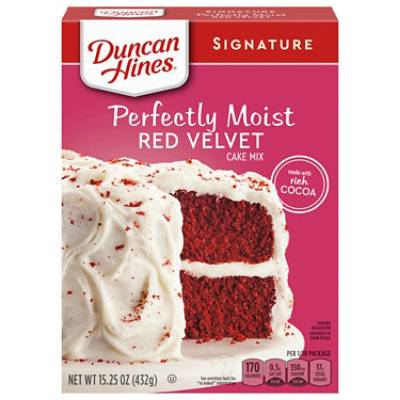 DUNCAN HINES SIGNATURE RED VELVET CAKE MIX