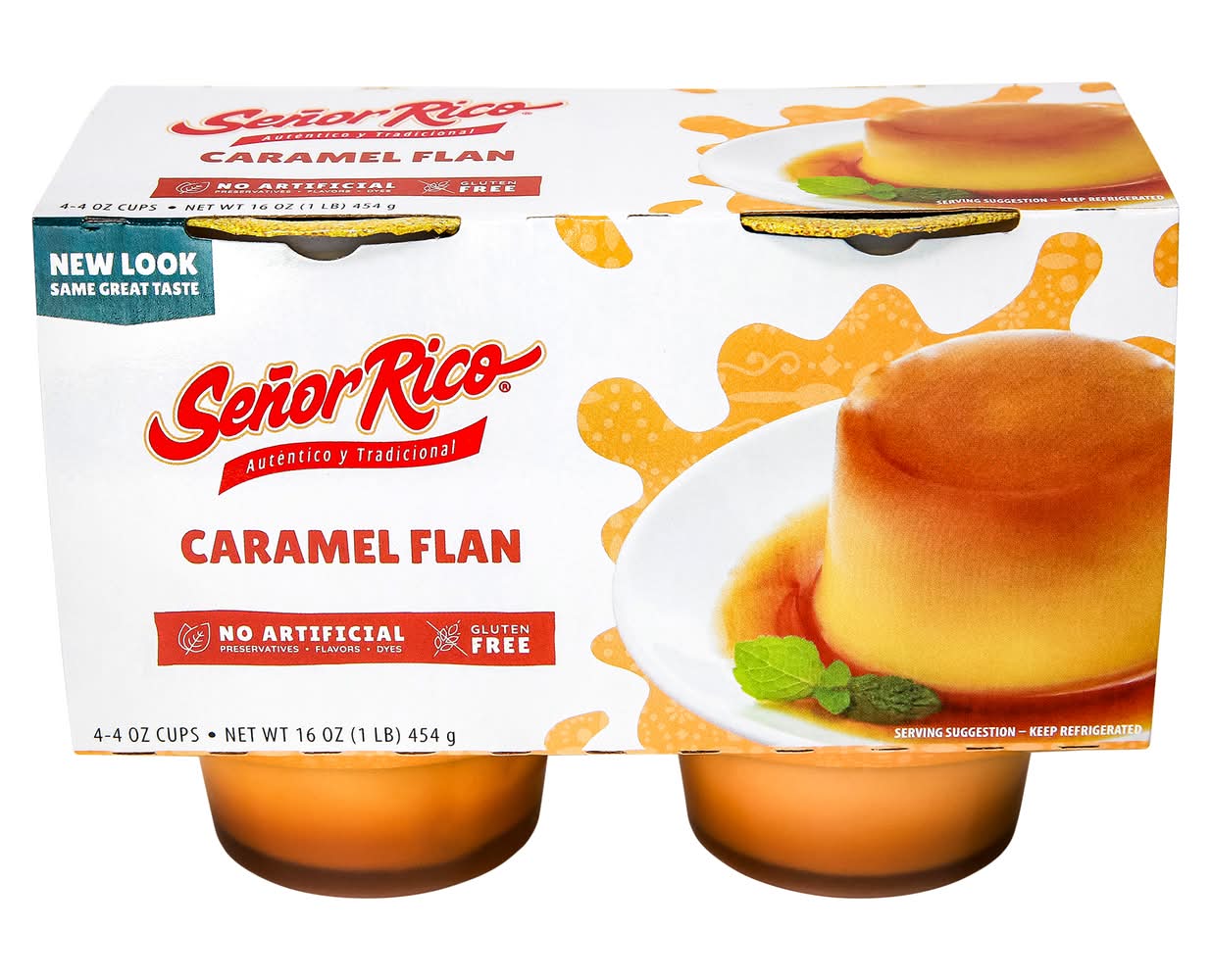 Senior Rico Caramel Flan (16 oz, 4 ct)