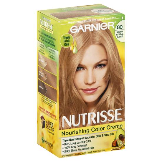 Nutrisse Permanent Medium Natural Blonde 80 Haircolor