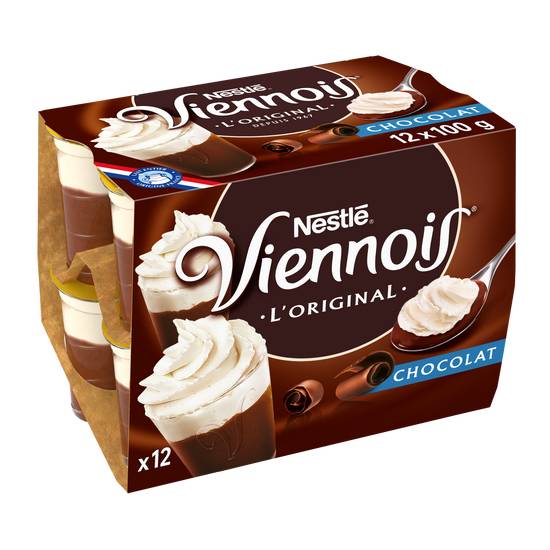 Nestlé - Le viennois dessert lacté au chocolat (12 pièces)