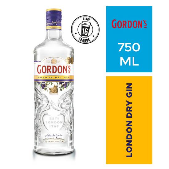 Gordon's gin london dry (botella 750 ml)