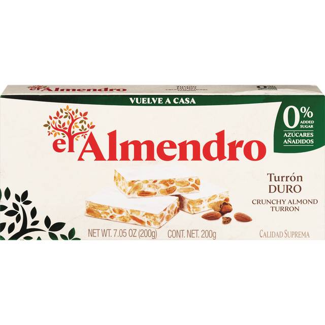 El Almendro Turron Duro (Crunchy Almond Turron No Sugar)
