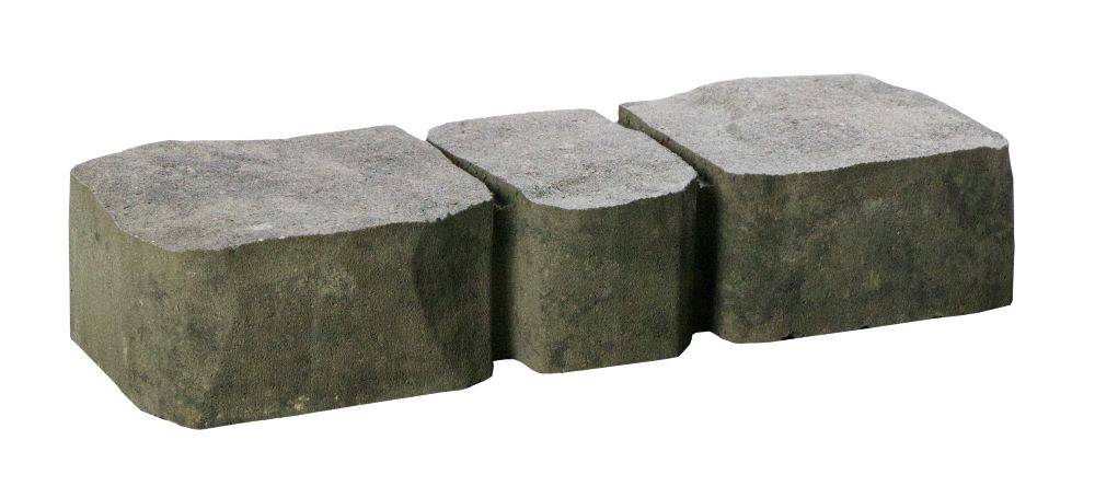 Oldcastle Haloedge 15.75-in L x 5.25-in W x 3-in H Gray Concrete Straight Edging Stone | 14200426