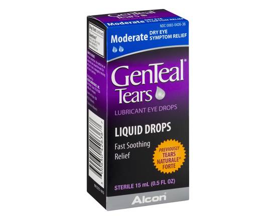 Genteal · Tears Lubricant Eye Drops for Moderate Dry Eye (0.5 fl oz)