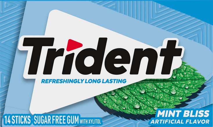 Trident Sugar Free Gum (14 ct) (mint bliss)