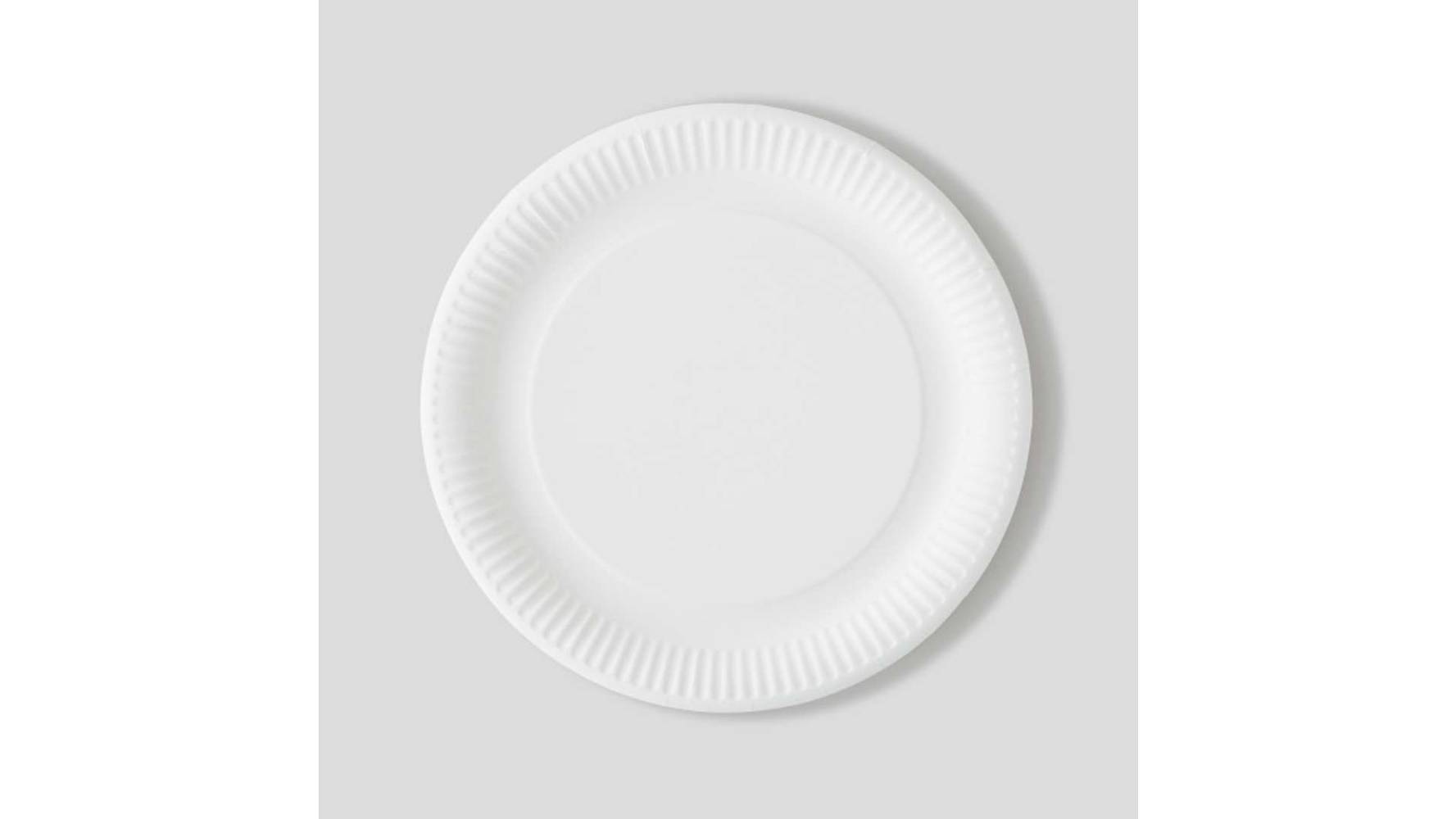 Monoprix Maison 12 assiettes en carton, blanc, 29cm Le lot