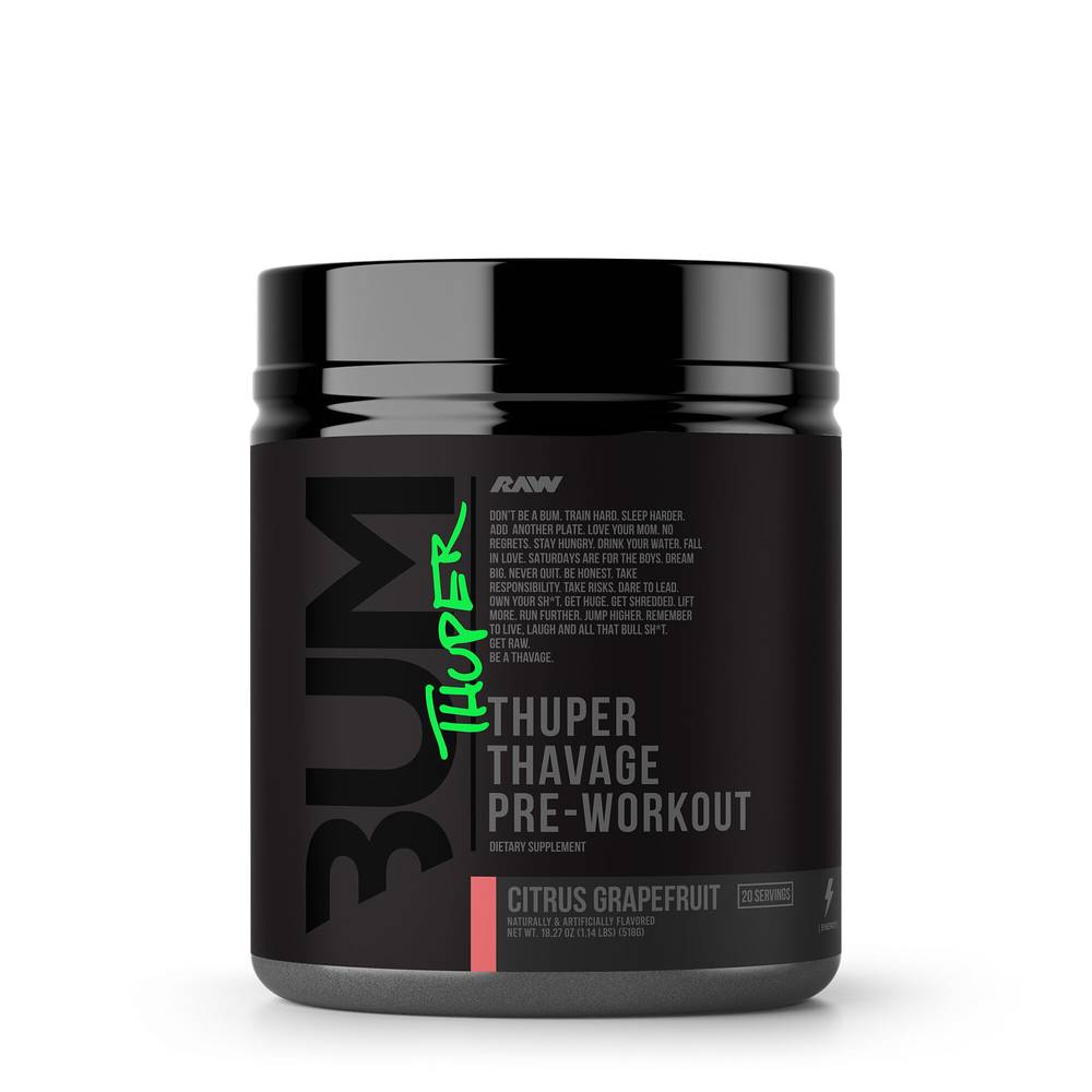 Thuper Thavage Pre-Workout - Citrus Grapefruit(20 Servings) (1 Unit(s))