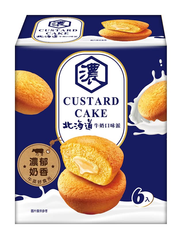 旺旺 Custard Cake 蛋糕 - 北海道牛奶口味 (6 入)