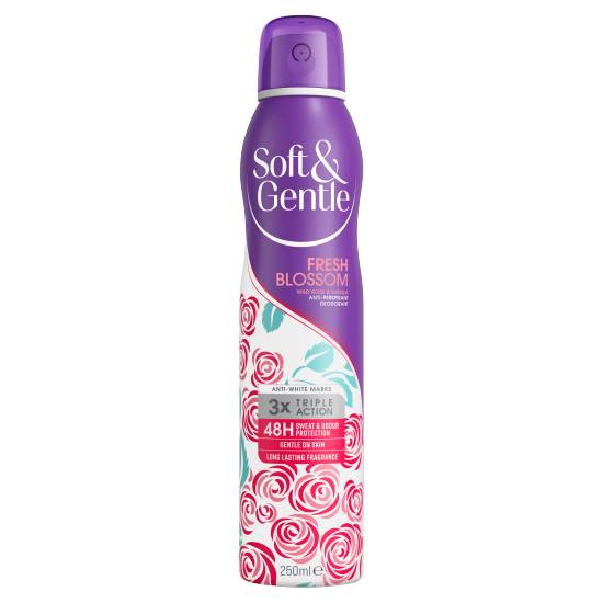 Soft & Gentle Wild Rose-Vanilla, Fresh Blossom Anti-Perspirant Deodorant (250ml)