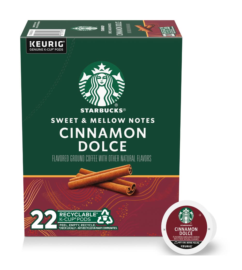 Starbucks Cinnamon Dolce Flavored Blonde Roast Single Cup Coffee (230 ml)