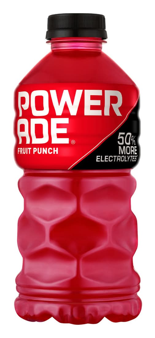 Powerade Fruit Punch Electrolyte Sports Drink 28 Fl Oz