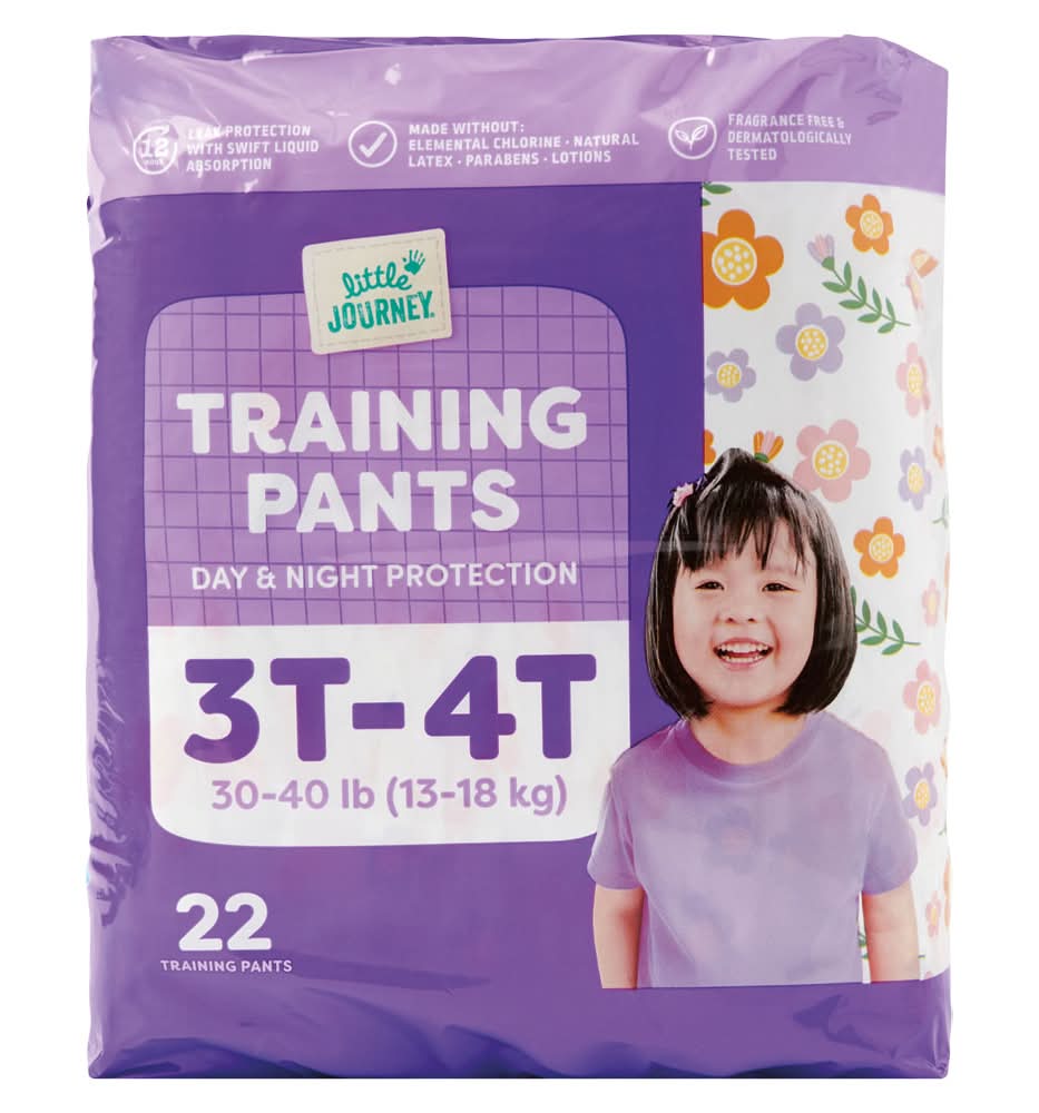 Little Jouney Girls Training Pants, 3T-4T (22 ct)
