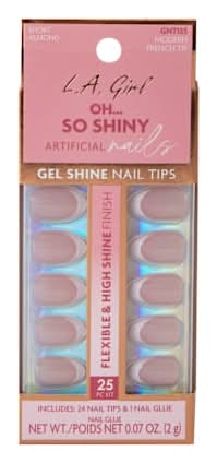 Oh... So Shiny Artificial Nails Modern French Kit 25-Pcs