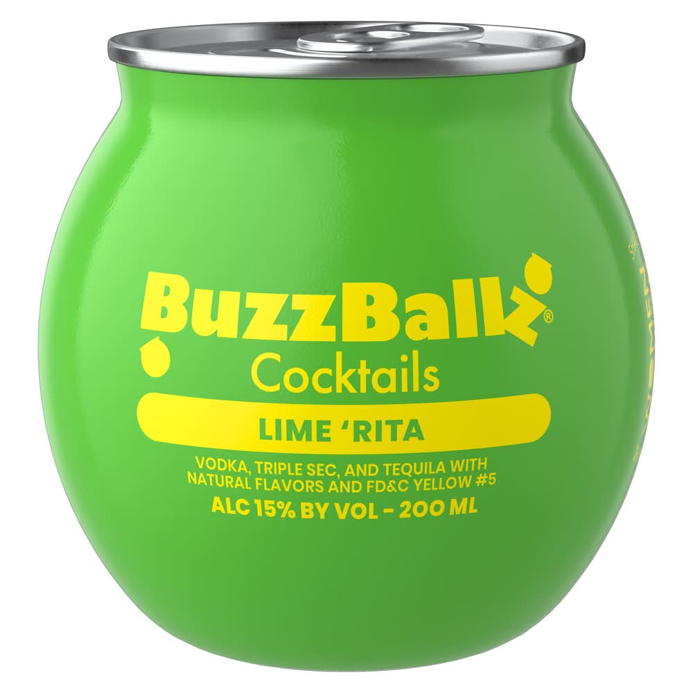 BuzzBallz Flavored Cocktail, Tequila ‘Rita (200 ml)