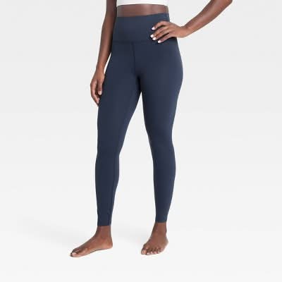 All In Motion Everyday Soft Ultra High Rise Leggings, Women, M, Navy Blue