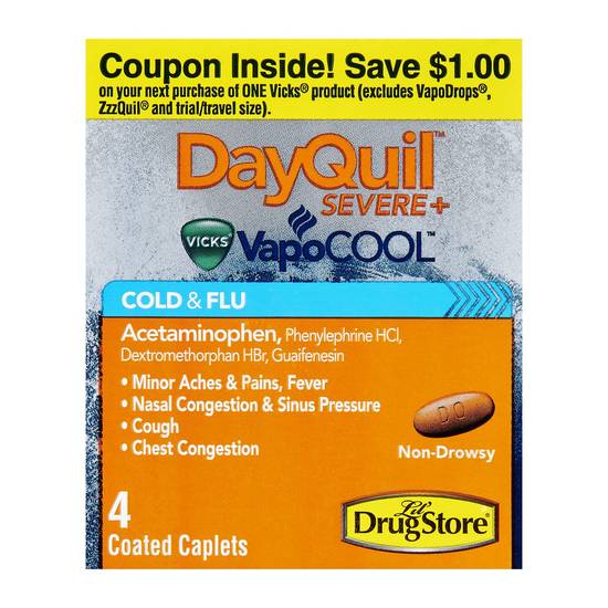 VICKS DAYQUIL 4CT SEVERE Single