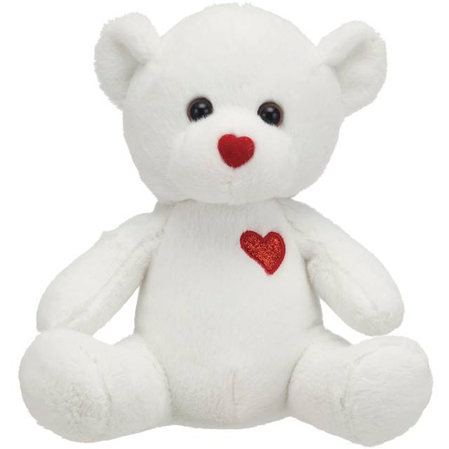 Teddy Bear Toy, 7 in, White