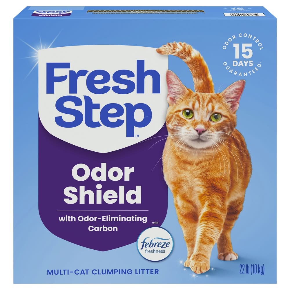 Fresh Step Odor Shield Multi Cat Clumping Litter With Febreze Freshness (22 lbs)