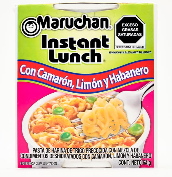 Maruchan · Instant lunch pasta de harina de trigo precocida para preparar sopa (64 g)