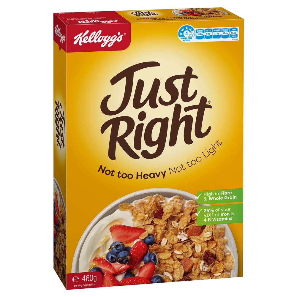 Frosties Just Right Blend Of Whole Grain Whole Flakes & Fruit (460g)