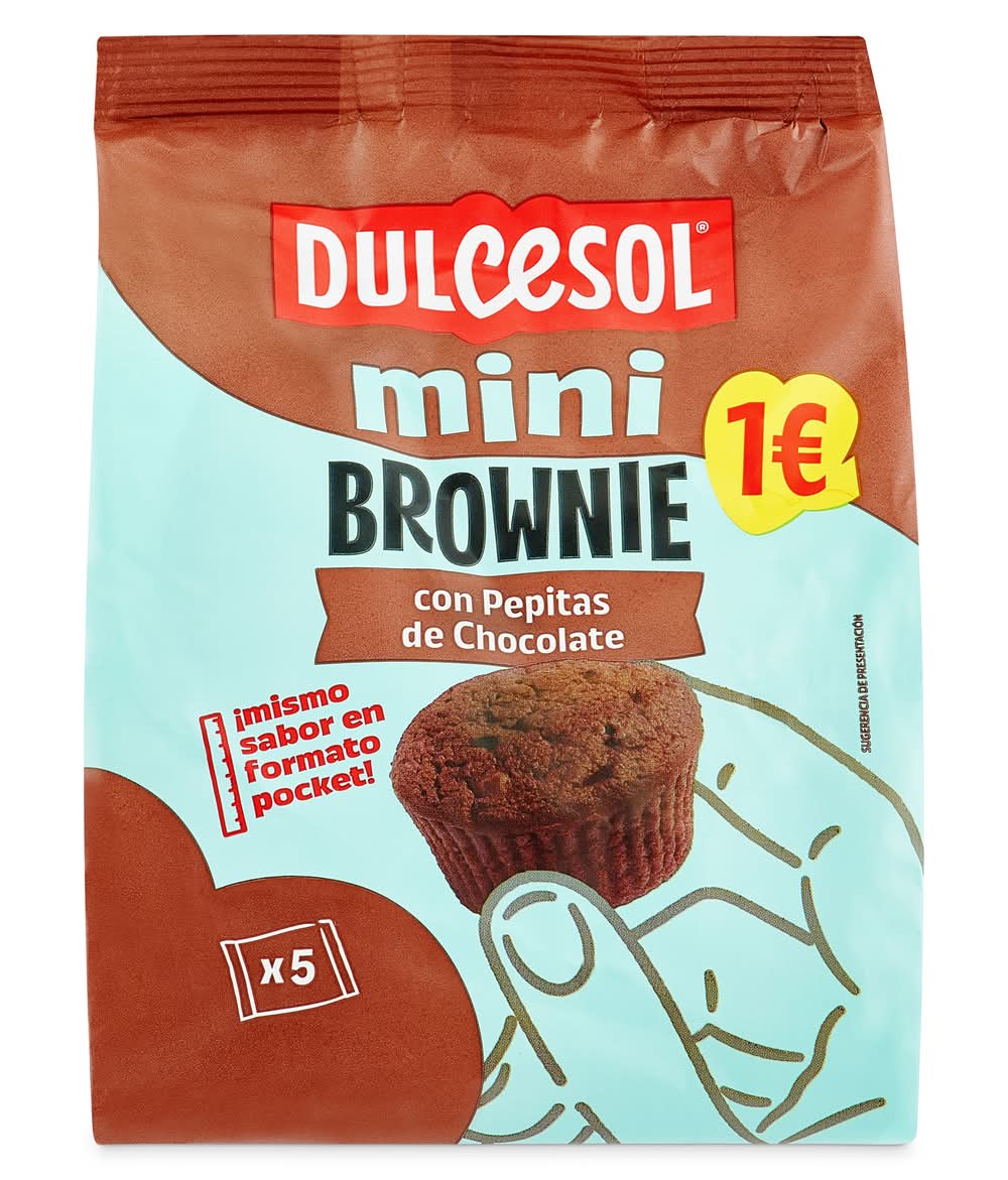 Mini Brownies De Chocolate Dulcesol Bolsa 115 G