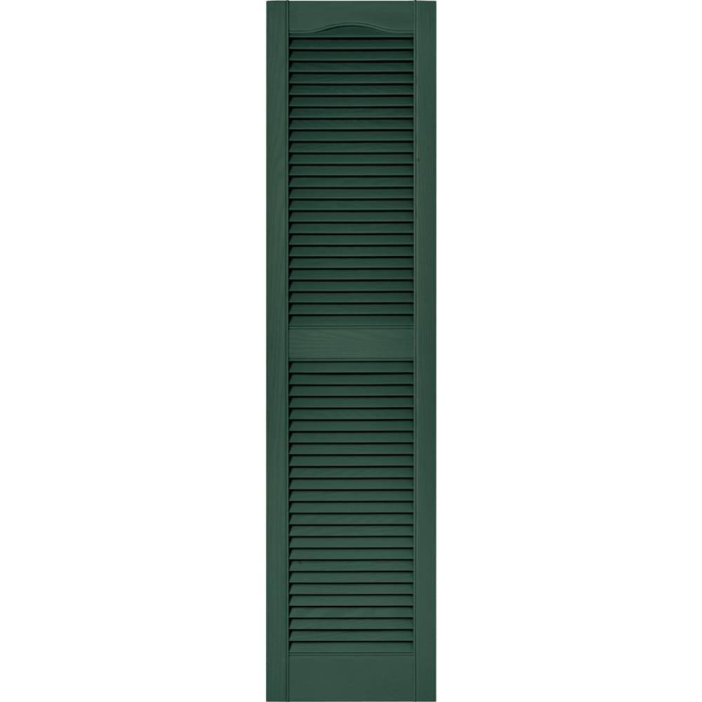 Vantage 14.594-in W x 59.688-in H Forest Green Exterior Shutters (2-Pack) | V1731443002