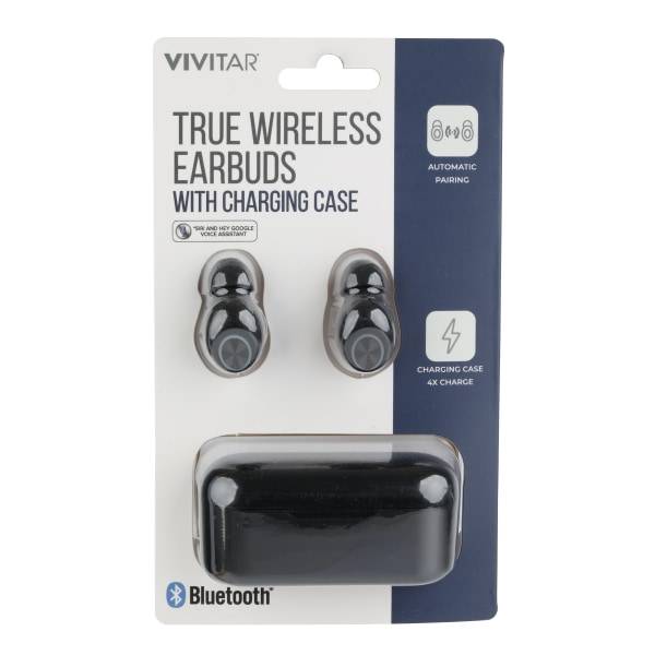 Vivitar True Wireless Bluetooth Earbuds (black)