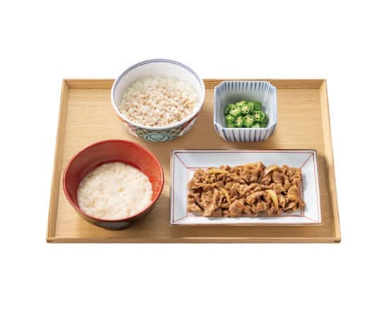 麦とろ牛皿御膳