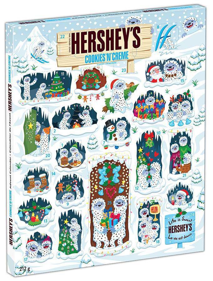 Hershey's Advent Calendar Cookies 'N Creme Chocolates (212 g)