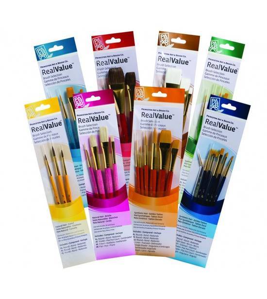 Princeton Brush Company Taklon 9143 Assorted 7 Set