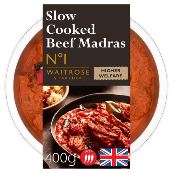 No.1 Waitrose & Partners Slow Cooked Beef Madras (400g)