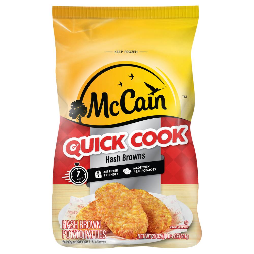 McCain Quick Cook Hashbrowns Potato Patties (20 oz)