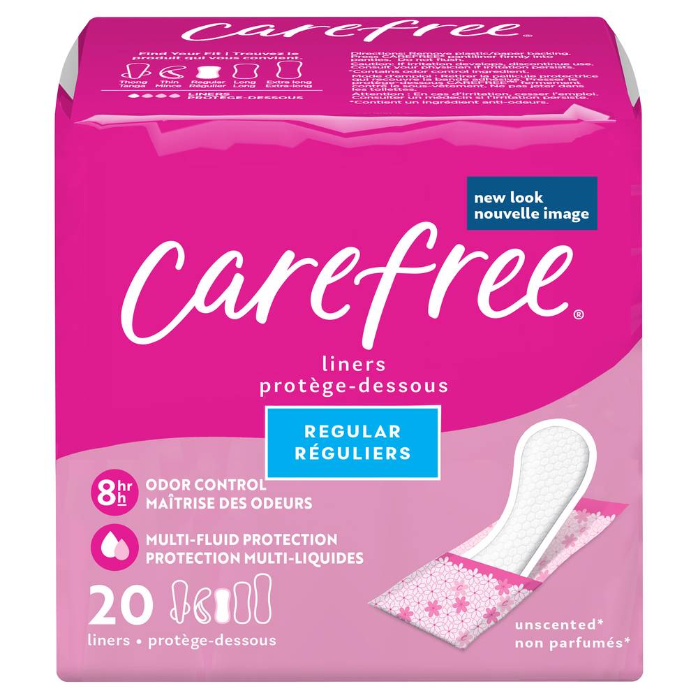 Carefree Acti-Fresh Regular Unscented Liners