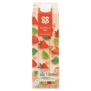 Co Op Strawberry Flavoured Milk 1L