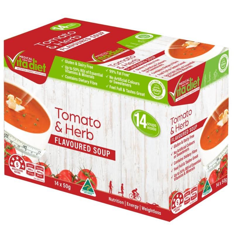 Vita Diet Tomato & Herb Soup 14pk